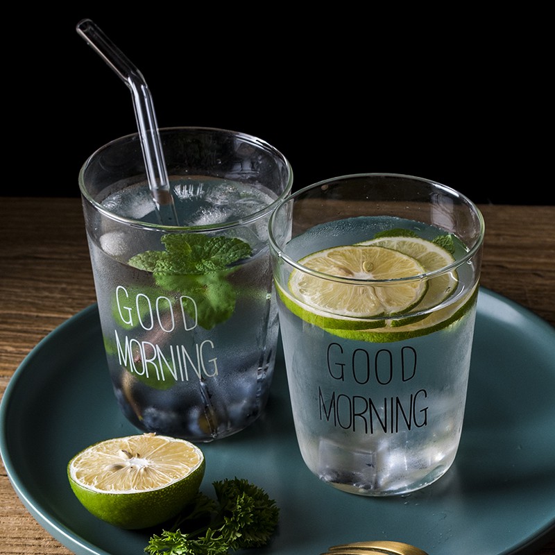 LY GOOD MORNING LY THỦY TINH THÀNH MỎNG ĐẸP CHO PHA CHẾ, QUÁN BAR, CAFE