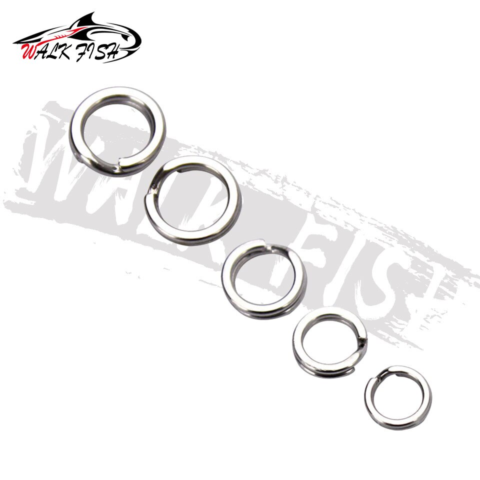 Set 50 khoen móc câu cá WALK FISH bằng thép không gỉ