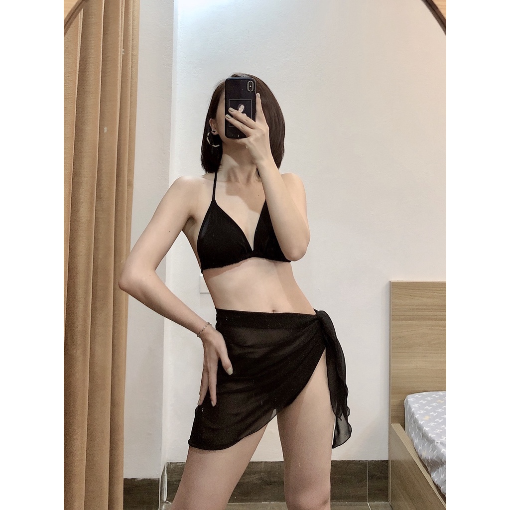 Khăn quấn hông đi biển, khăn buộc ngoài bikini kín đáo BIkini191