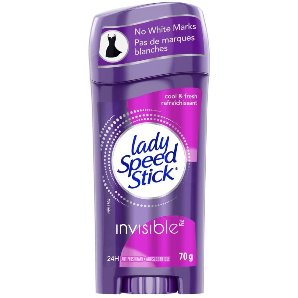 Lăn khử mùi giành cho Nữ Lady Speed Stick Invisible Cool & Fresh 24h 70g Canada