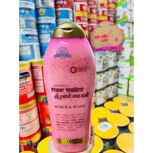 Tắm tẩy tế bào chết OGX nhiều mùi 557ml