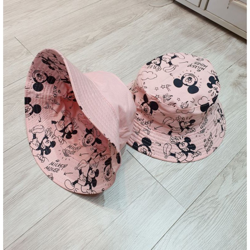 Mũ vành 2 mặt Mickey bé trai bé gái - HÀNG TQXK