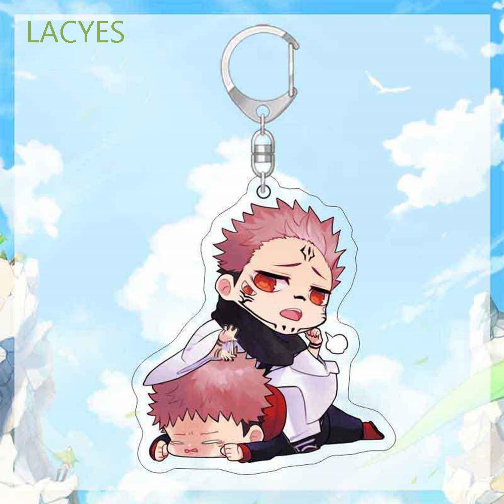 Móc Khóa Acrylic Hình Hoạt Hình Itadori Yuji Gojo Satoru Kugisaki Nobara Giá Đỡ
