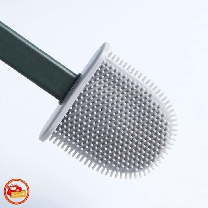 Cọ Bồn Cầu Toilet Nhà Vệ Sinh Cao Cấp Kèm Giá Cắm Chổi Silicon