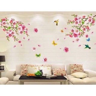 Decal cành đào đón tết