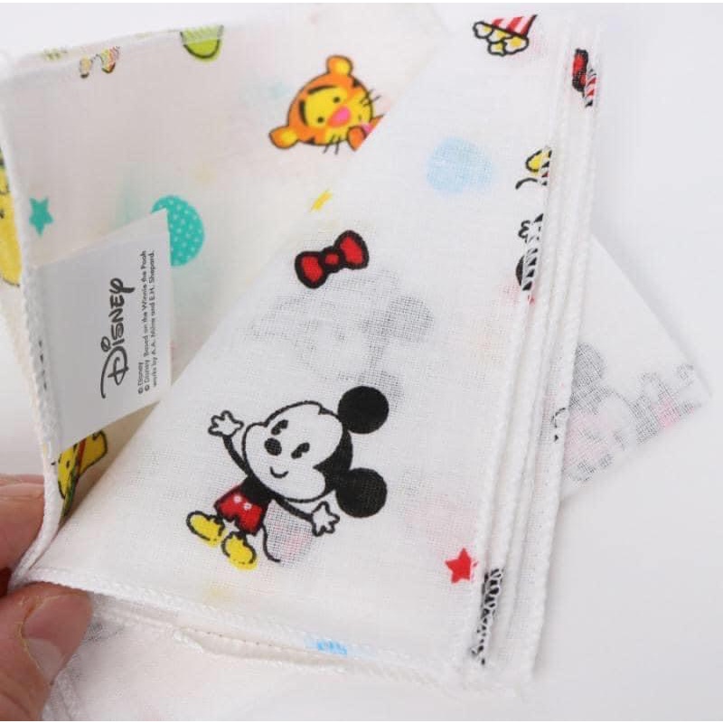 Set khăn xô sữa disney kích thước 24x24cm