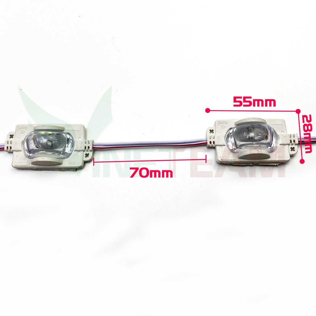 Led Hắt Rọi 1 Mắt Siêu Sáng 12V trang trí oto, xe tải Loại Tốt Dây 20 Bóng LED Trắng , Xanh lá , Xanh dương -dc4740
