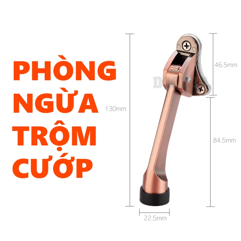 Chặn cửa móng ngựa ⭐ thanh nẹp cửa bằng inox cao cấp chống trộm an toàn KINGRON