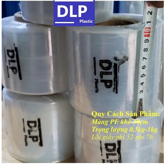 Màng Pe Khổ 10cm 1kg/ cuộn dầy 23mic