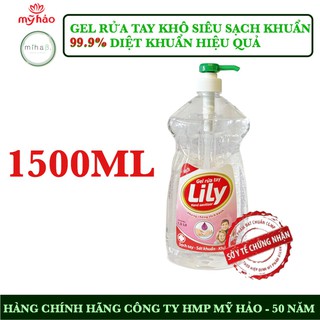Gel rửa tay khô diệt khuẩn 1.5 lít SIÊU TO - Công ty HMP Mỹ Hảo phòng chống dịch bệnh - Sạch tay diệt 99.9% vi khuẩn