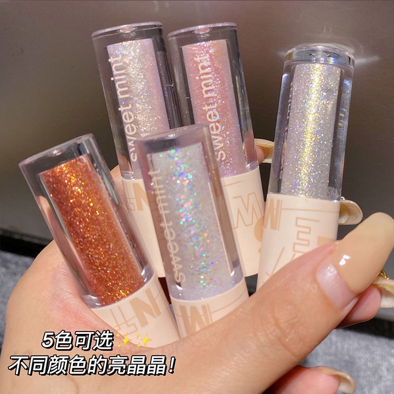Thanh nhũ lấp lánh Sweet Mint Dreamy Land Sena Beauty Trai Lấp Lánh Không Thấm Nước Làm Sáng Da