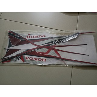Bộ tem wave Rsx 110 màu đỏ đen 2012