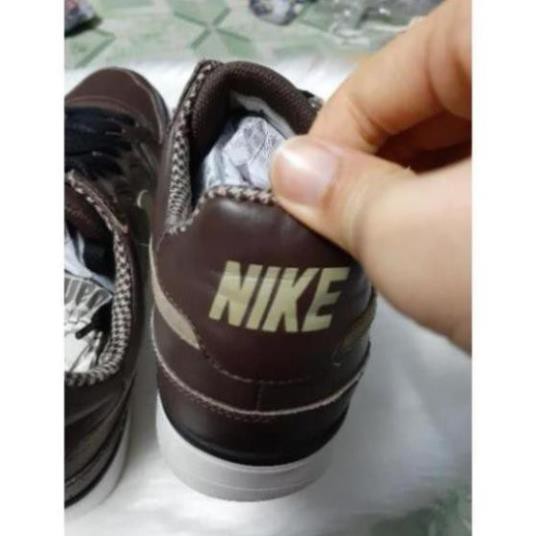 Hot SALE [Hàng Auth] Ả𝐍𝐇 𝐓𝐇Ậ𝐓 𝐒𝐈Ê𝐔 𝐒𝐀𝐋𝐄 giày nike da chính hãng màu nâu 2hand size 42 Siêu Bền Tốt Nhất Uy Tín . : : : ?