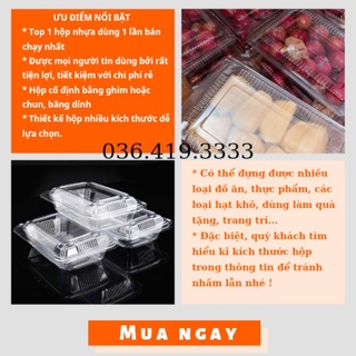 Hộp nhựa dùng 1 lần H21 H23 C55 0.7kg 1kg set 100 cái