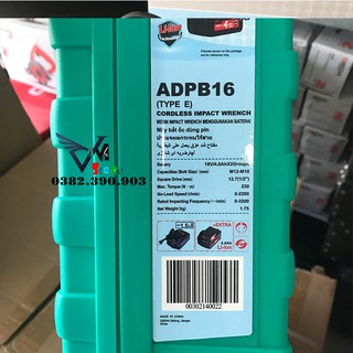 Máy vặn bu lông dùng pin DCA ADPB16 18V
