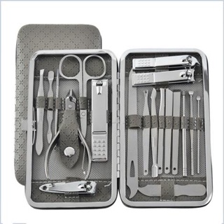 Bộ Dụng Cụ Cắt Móng Tay 19 Món Bằng Thép Không Gỉ - Bộ Bấm Móng Tay Cao Cấp- Bấm Móng Tay Cho Bé
