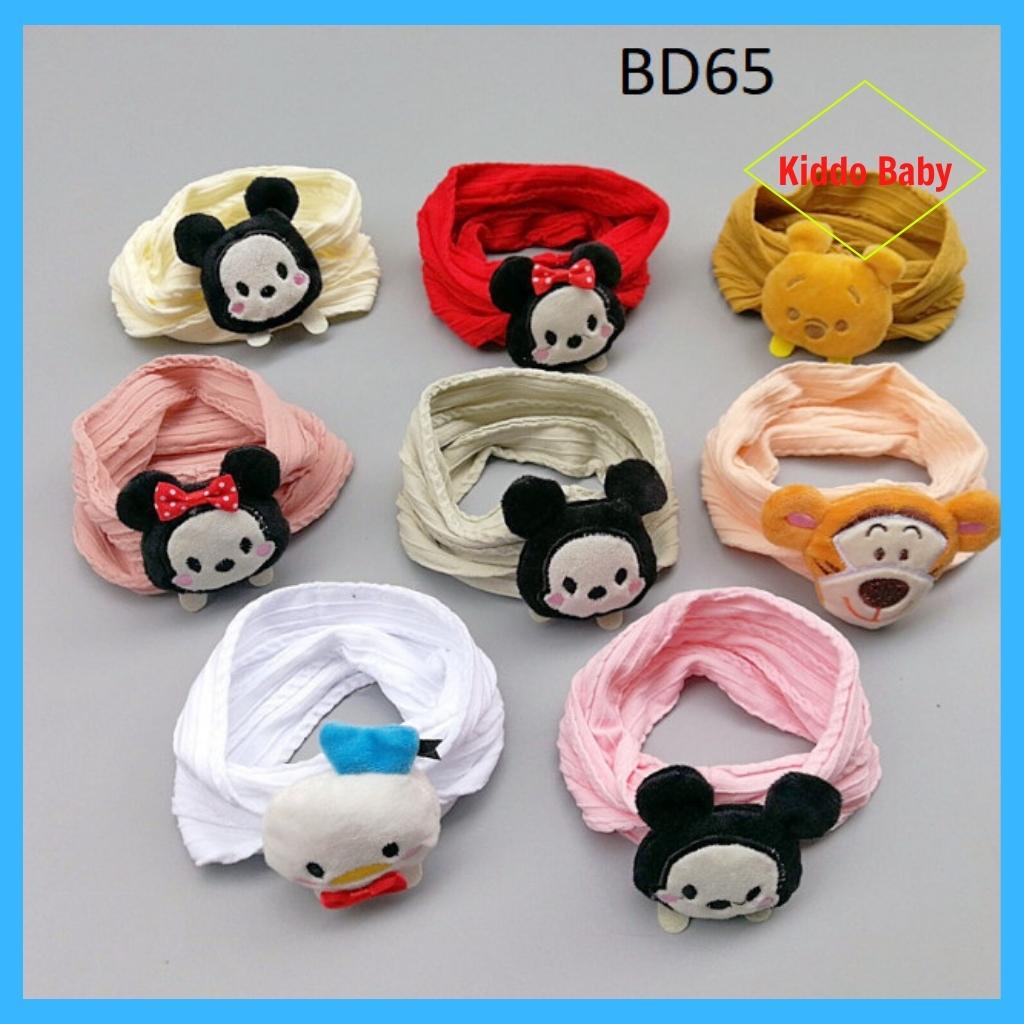 Băng đô thun bản to đính hình thú ngộ nghĩnh cho bé BD65 Kiddo Baby
