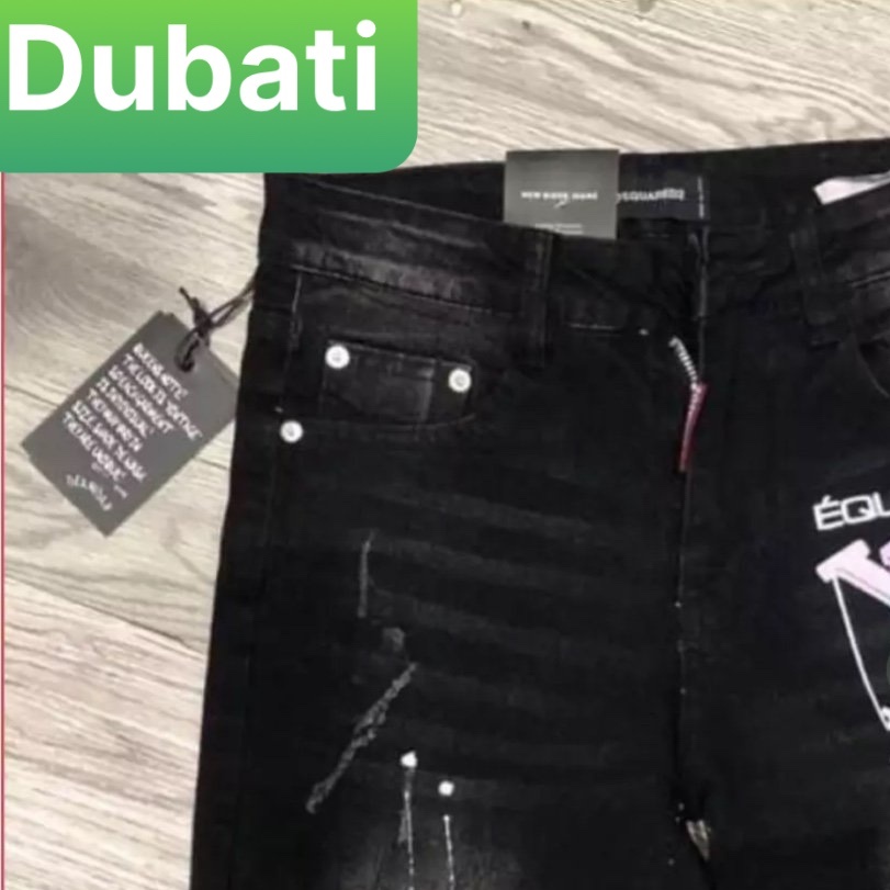 QUẦN SỌT SHORT LỬNG JEAN NAM CHẤT BÒ ĐEN THÊU X...L- DB-3075- DUBATI FASHION