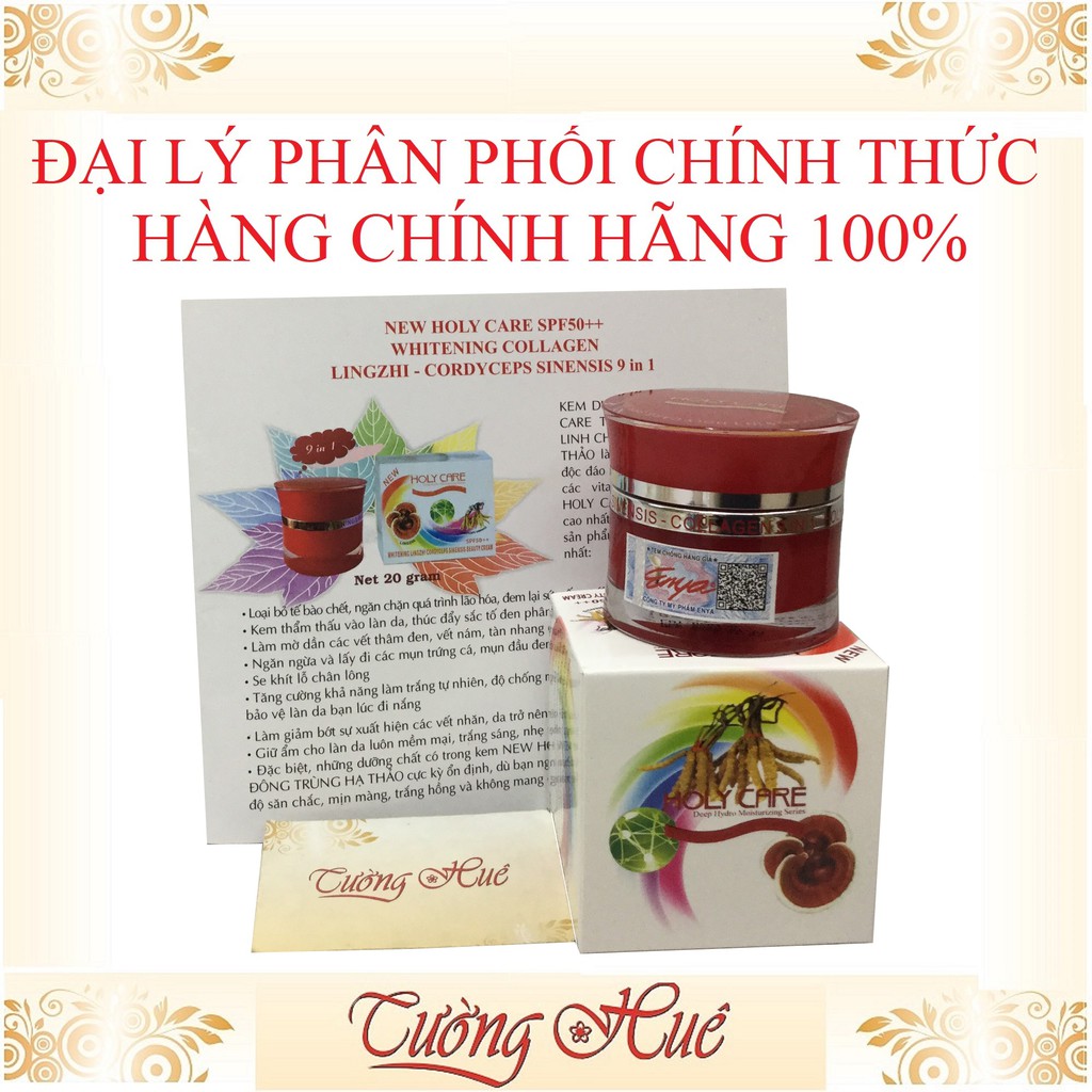 [TặngVoucher80k-GiảmNgay80k]Kem Holy Care Linh Chi Đông Trùng 9 In 1 - 20g