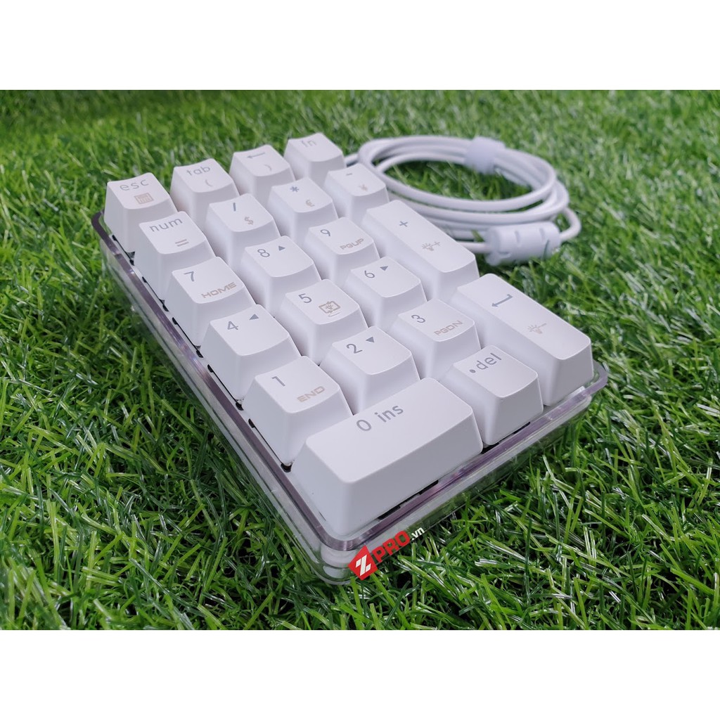 [Mã 267ELSALE hoàn 7% đơn 300K] Bàn phím số cơ Magicforce Numpad Crystal (2020)