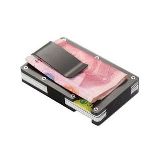 HGL♪Quality Mens Pocket Stainless Steel Money Clip Credit Card Holder Slim Wallet US