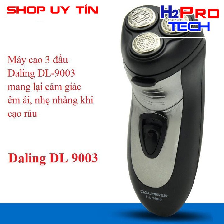 Máy cạo râu 3 lưỡi Daling DL-9003A 2021 H2Pro đa năng 2 trong 1 cạo râu-cạo viền sạch-êm-thoải mái