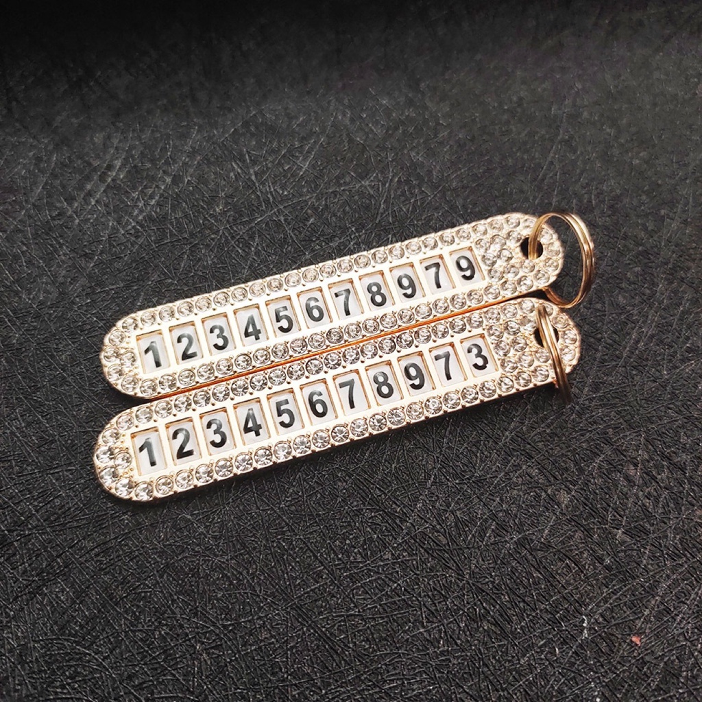 1 Móc Chìa Khóa Xe Hơi Đính Kim Cương Chống Mất Điện Thoại Tiện Dụng