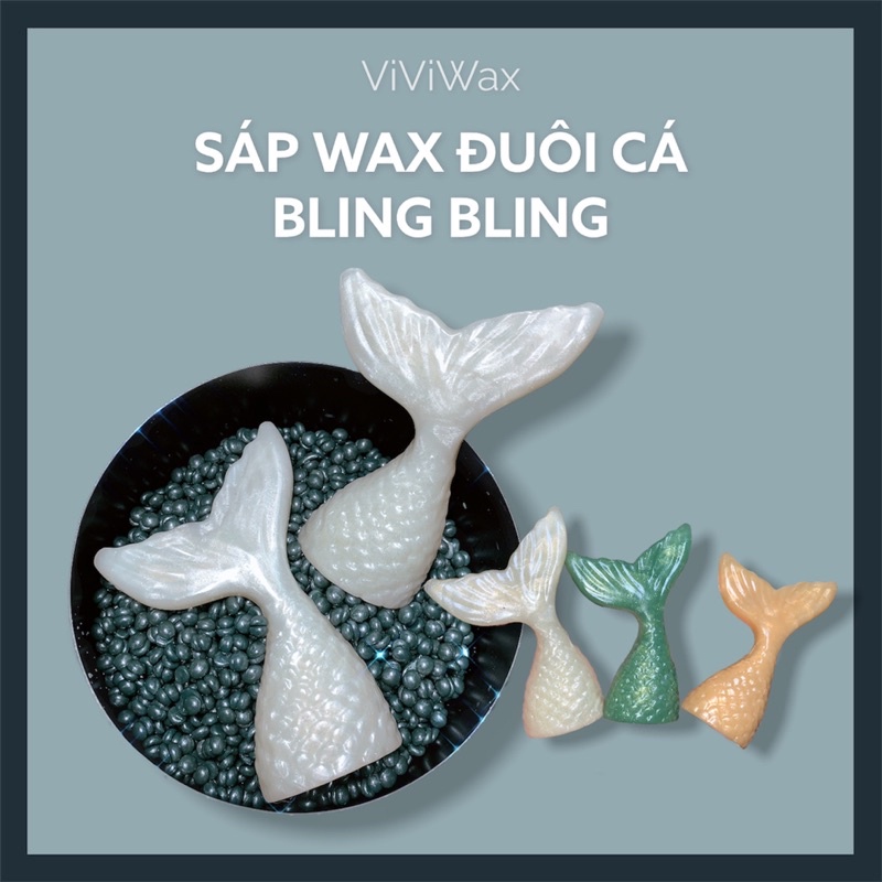 SÁP WAX LÔNG ÁNH NHŨ HÌNH ĐUÔI CÁ MERMAID WAX USA