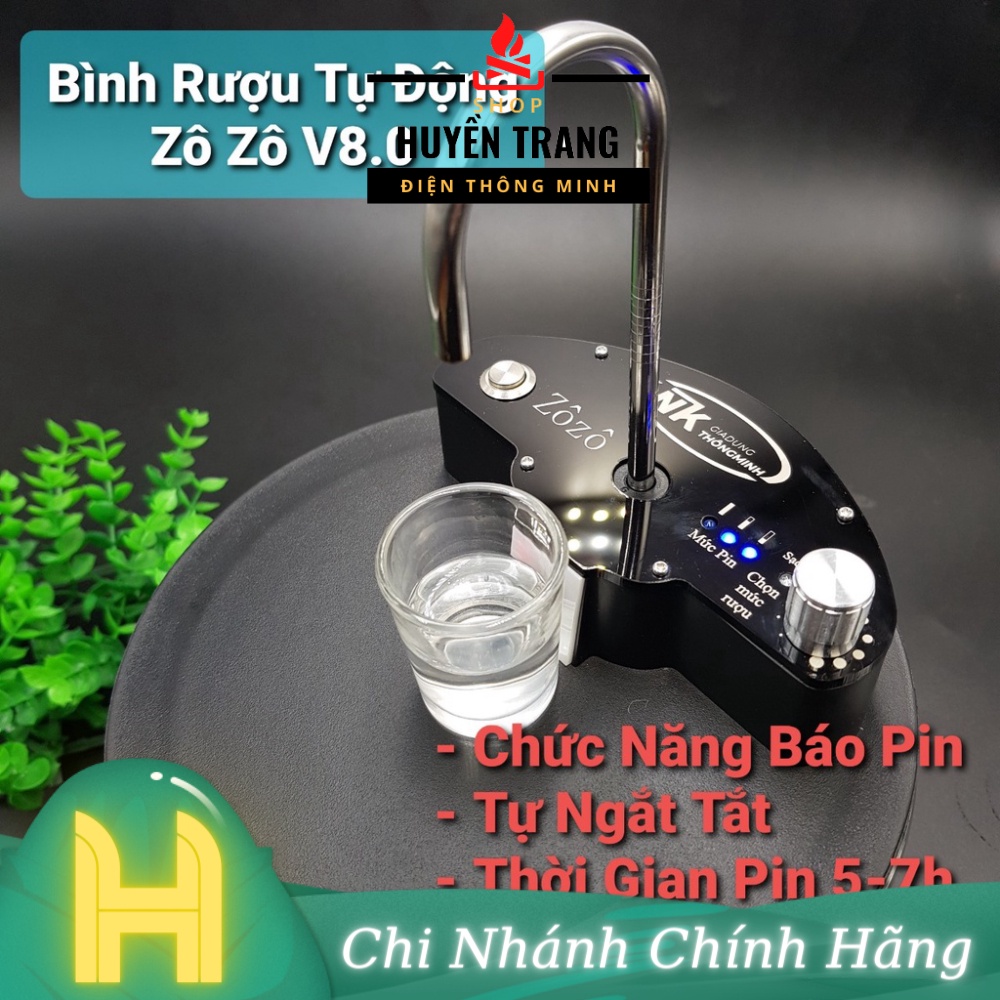 [Bản V8.0] Bình Rót Rượu Tự Động Zô Zô Vui Vẻ Giao Diện Mới