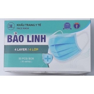 KHẨU TRANG Y TẾ KHÁNG KHUẨN BẢO LINH HỘP 50 CHIẾC.