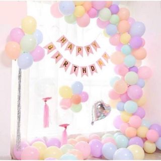 Sét 10 bóng pastel size 14cm dùng trang trí sinh nhật sự kiện