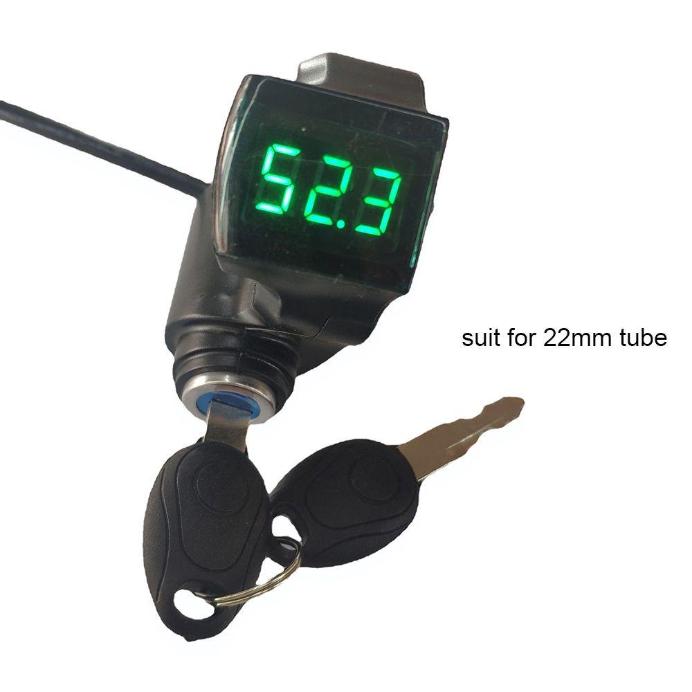 Vôn Kế Kỹ Thuật Số Kèm Chìa Khóa Cho Xe Máy Scooter YNATURAL E-Bike