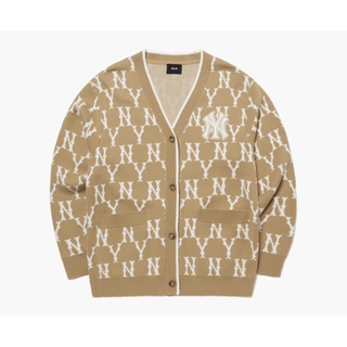 Áo mlb cardigan mono nâu new season 2022