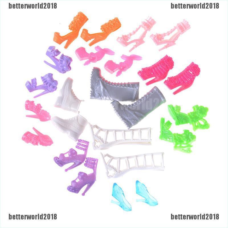 Bộ 12 Đôi Giày Boot Cao Gót 15% 150K Cho Búp Bê LIFETOY30K