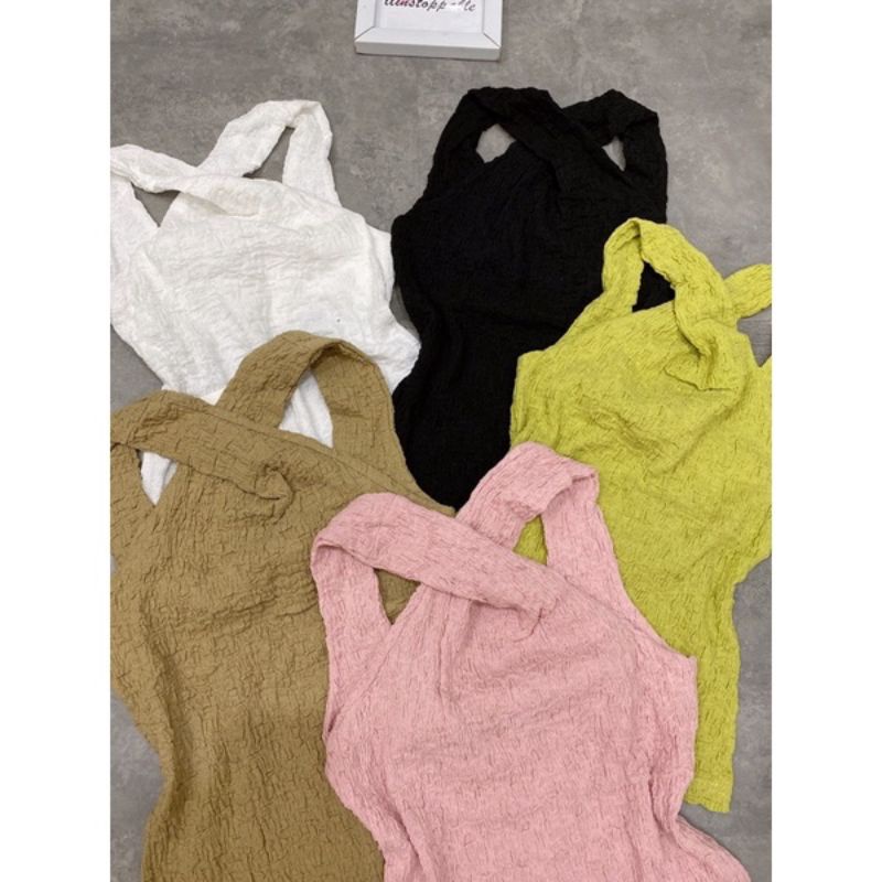 Áo xốp nhăn cổ chéo hàng loại 1 siêu đẹp(kèm ảnh thật) | BigBuy360 - bigbuy360.vn