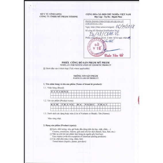Kem Ngọc Trai TiTiOne Trắng Da 15g
