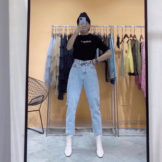 QUẦN BAGGY JEAN NỮ LƯNG CAO | BigBuy360 - bigbuy360.vn