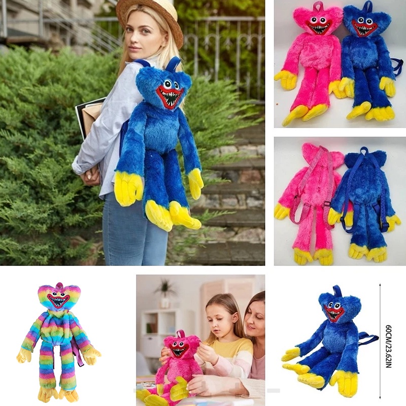 Ba Lô Đi Học Hình Thú Nhồi Bông Huggy Wuggy Kissy Missy Playtime Đồ Chơi Poppy