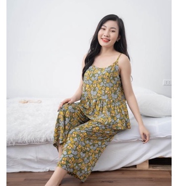 Bộ quần lửng áo hai dây B04.2001- Thời trang gia đình VT