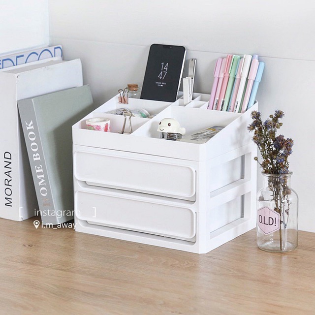Khay Tủ Nhựa 3 Tầng - Đựng Đồ Dùng Học Tập - Đựng Đồ MakeUp Mỹ Phẩm