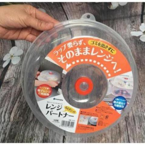 [ Chính Hãng Nhật Bản] COmbo 2 Chiếc Nắp Đậy Thức Ăn Trong Lò Vi Sóng Inomata Chịu Nhiệt Cao Từ Nhựa Cao Cấp Trong Suốt