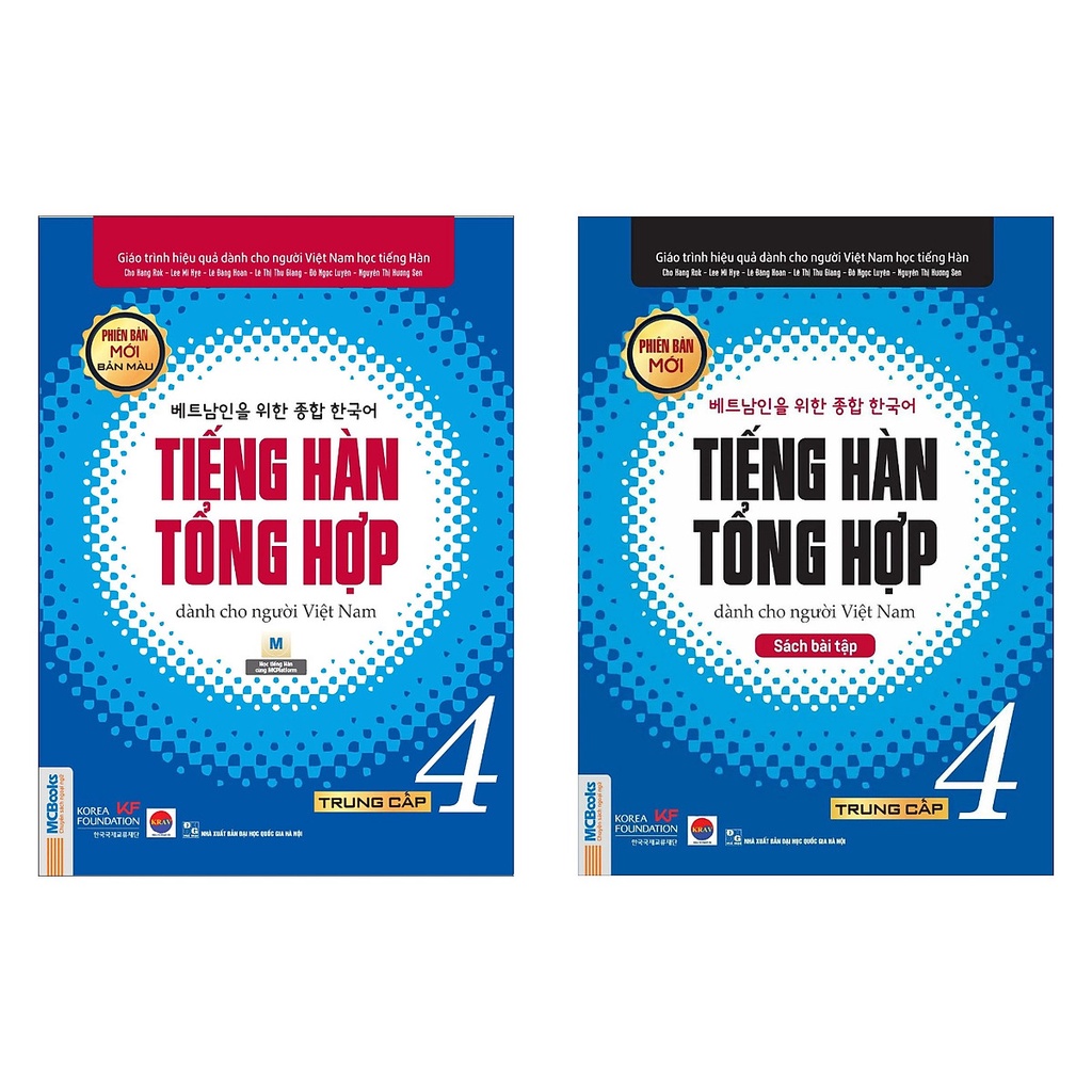 Sách - Combo Tiếng Hàn Tổng Hợp Dành Cho Người Việt Nam Trung Cấp 4 - Phiên Bản Mới 2020