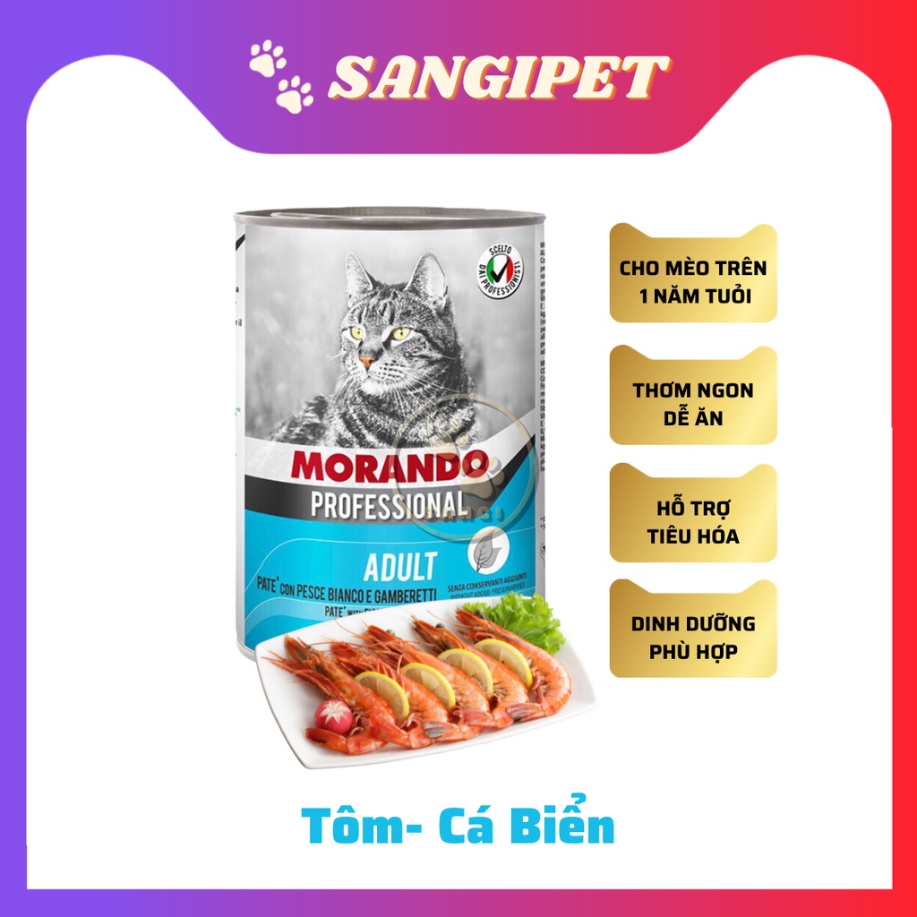 Pate Morando cho mèo trưởng thành 400g - Pate cao cấp nhập khẩu từ Ý