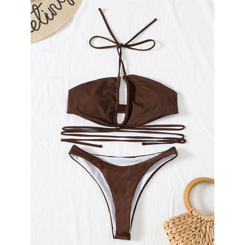 Bikini Âu Mỹ hai mảnh siêu sexy tôn ngực, cột dây eo khoe dáng đủ màu hàng Quảng Châu cao cấp