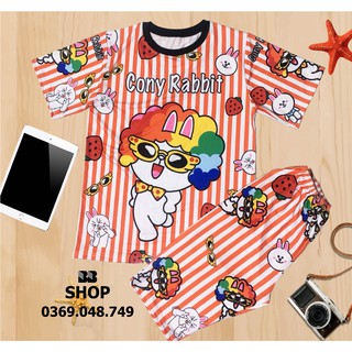 Đồ Bộ 3D Thun Lạnh, Freesize Dưới 68kg, Quần Có 2 Túi Rộng