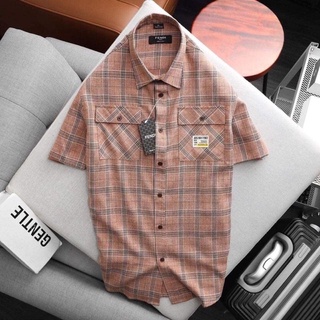Áo sơ mi caro tay ngắn size M