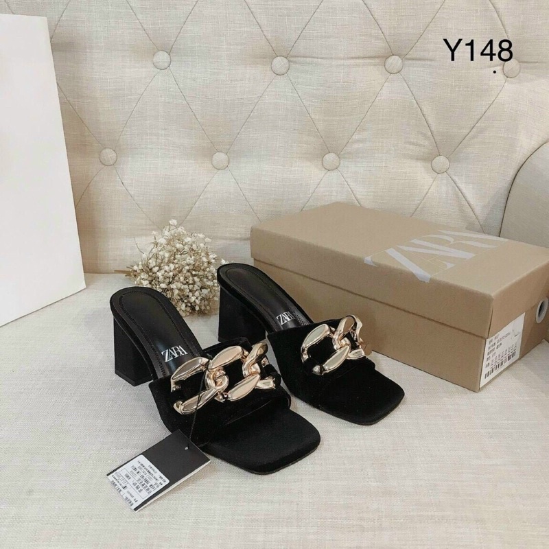 Guốc Nữ 5 Phân Chất Da Trang Trí Xích Đẹp Sang Phong Cách Hàng Loại 1 Size 35 - 39 Giá Xưởng