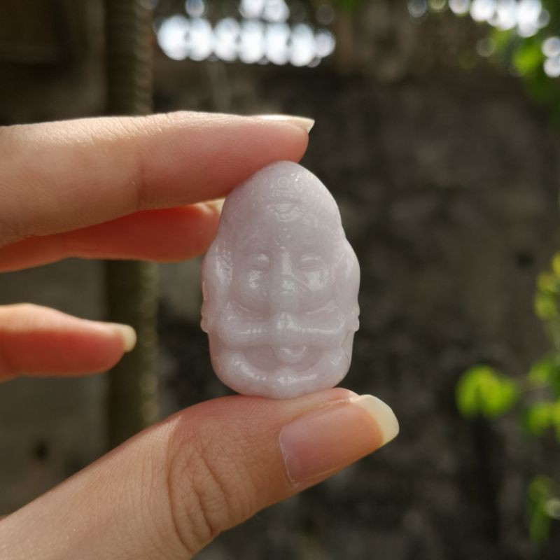 [Type A 100% thiên nhiên] Mặt dây chuyền Thần Voi Ganesha NGỌC JADEITE (cẩm_thạch) loại A không xử lý