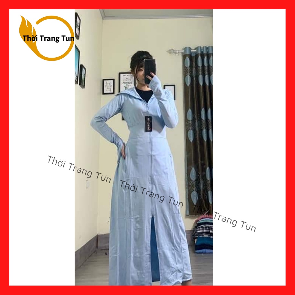 Áo Chống Nắng Nữ Dài Toàn Thân Chất Thông Hơi Thun Lạnh Chống Tia UV