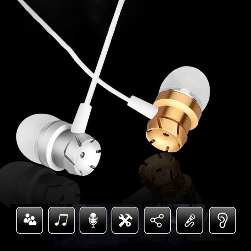 3.5mm In-Ear Turbo Earphones Metal Earbuds Stereo Handsfree